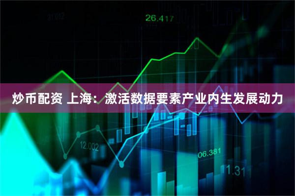 炒币配资 上海：激活数据要素产业内生发展动力