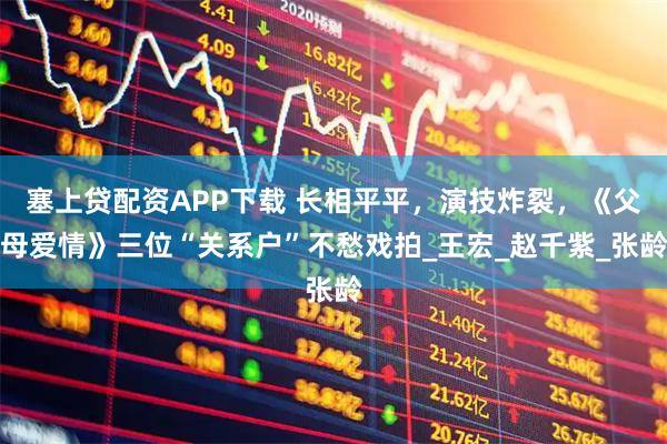 塞上贷配资APP下载 长相平平，演技炸裂，《父母爱情》三位“关系户”不愁戏拍_王宏_赵千紫_张龄