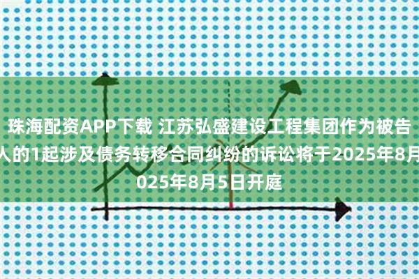 珠海配资APP下载 江苏弘盛建设工程集团作为被告/被上诉人的1起涉及债务转移合同纠纷的诉讼将于2025年8月5日开庭