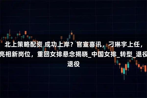北上策略配资 成功上岸？官宣喜讯，刁琳宇上任，亮相新岗位，重回女排悬念揭晓_中国女排_转型_退役